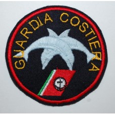 Patch guardia costiera con delfini